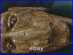 Folk Art Cedar Stump Hand Carving, Whimsical, Large 25, Wall Hanging, Vintage, Gift Folk Art Cedar Stump Hand Carving, Whimsical, Large 25, Wall Hanging, Vintage, Gift