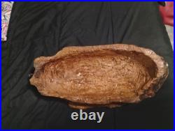 Folk Art Cedar Stump Hand Carving, Whimsical, Large 25, Wall Hanging, Vintage, Gift Folk Art Cedar Stump Hand Carving, Whimsical, Large 25, Wall Hanging, Vintage, Gift