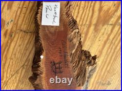 Folk Art Dale Hallet 1987 Knothead Wood Carving Signed Engraved Paw
