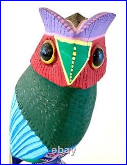 Folk Art Oaxaca wood carving Carmelo Sosa 9.5 Tall Mexico Alebrije