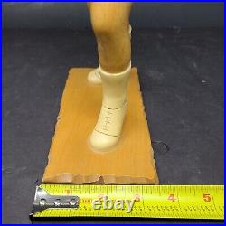 Folk Art Romer Wood Carving Sculpture Basketball Player Sports Vintage 14