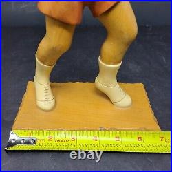 Folk Art Romer Wood Carving Sculpture Basketball Player Sports Vintage 14