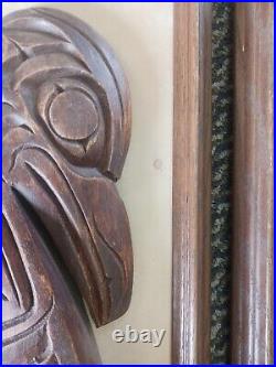 Framed Wood Bird Carvings