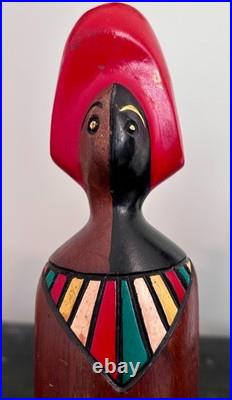 Frank Corando Wood Sculptures Set of 3 Signed Mid Century Modern Figurines