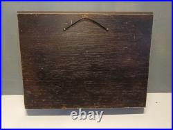 French Hand-Carved Wooden Relief Wall Art Alpine Village Scene MORAND Signed