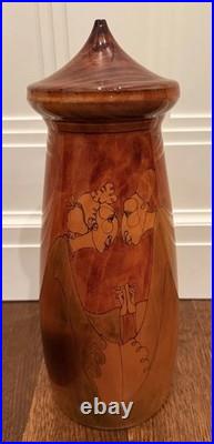 Friendship Sycamore Wood Sculpture Sisters/Golden Girls (Signed 1995)