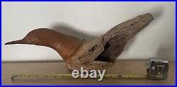 GLENN DOBRUSKY Original Signed Chainsaw Carved Wood Shorebird Fine Art Sculpture