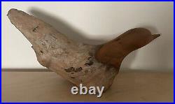 GLENN DOBRUSKY Original Signed Chainsaw Carved Wood Shorebird Fine Art Sculpture