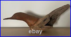 GLENN DOBRUSKY Original Signed Chainsaw Carved Wood Shorebird Fine Art Sculpture