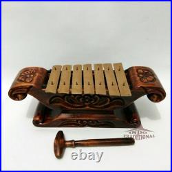 Gamelan 7-tones Saron Gangsa Traditional Musical Instrument with Wood Carving