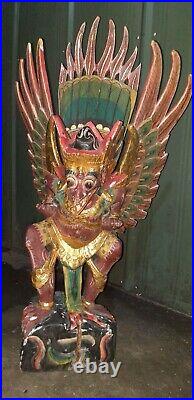 Garuda The Eagle God original indonesian Wood Carving Statue