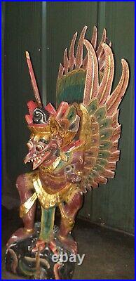 Garuda The Eagle God original indonesian Wood Carving Statue
