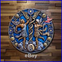 Gemini Wood Signs Of Zodiac Carved Artwork Painting Picture Sculpture Decor