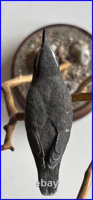 Geoffrey & Joanie Skeete Wood Carving Finely Carved Bird Sculpture Figure Skeet