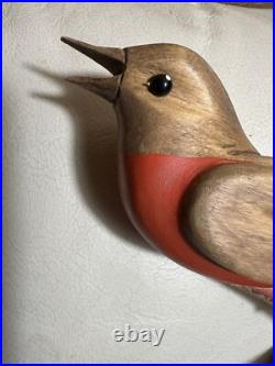 George Updegraff Carved Bird on Stand ART Sculpture California Rare Vintage