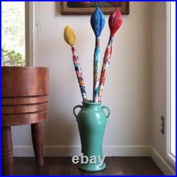 Giant Oversize Paintbrush Wood Sculpture Livio de Marchi Italy Artist Think Big