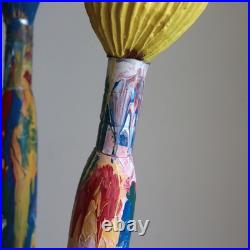 Giant Oversize Paintbrush Wood Sculpture Livio de Marchi Italy Artist Think Big