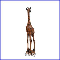 Giraffe Wood Sculpture Zimbabwe 21 Inch