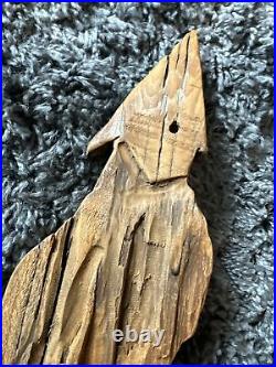 Gnome Wood Spirit Carving Carved Forest Face Wall Art Sculpture JACK LESLIN 16