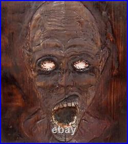 Gothic Wooden Wall Art Carving
