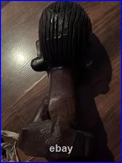 Guinea Wood Sculpture Hand Carved Statue Bust
