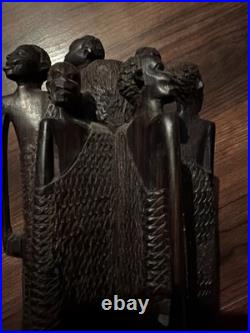 Guinea Wood Sculpture Hand Carved Statue Bust Tribe