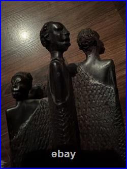 Guinea Wood Sculpture Hand Carved Statue Bust Tribe