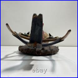 Guru Mask. African Wood Carving. 33 inch Tall Ceremonial Wall Art Guru Mask. African Wood Carving. 33 inch Tall Ceremonial Wall Art