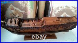 HMS Royal Caroline 1749 Scale 1/50 33 Pear wood Carving pieces Wood Ship kit