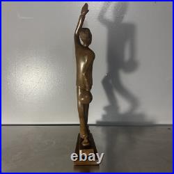 Haitian Artist Vintage F. Simeon Signed Carved Wood Sculpture Haitian Artist Vintage F. Simeon Signed Carved Wood Sculpture