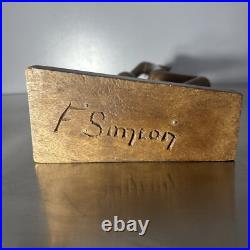 Haitian Artist Vintage F. Simeon Signed Carved Wood Sculpture Haitian Artist Vintage F. Simeon Signed Carved Wood Sculpture