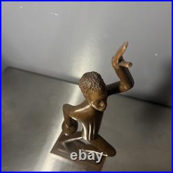 Haitian Artist Vintage F. Simeon Signed Carved Wood Sculpture Haitian Artist Vintage F. Simeon Signed Carved Wood Sculpture