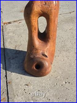 Hand Carved Abstract Art Boot Foot Olive Wood Unsigned Burl Wood 21.5 Lbs 22 Hand Carved Abstract Art Boot Foot Olive Wood Unsigned Burl Wood 21.5 Lbs 22
