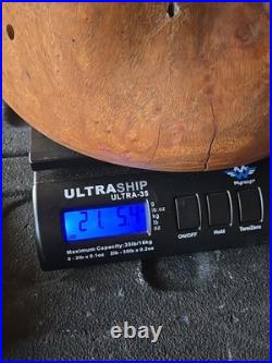 Hand Carved Abstract Art Boot Foot Olive Wood Unsigned Burl Wood 21.5 Lbs 22