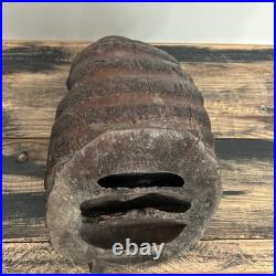 Hand Carved Asian Solid Wood Sculpture Hand Carved Asian Solid Wood Sculpture