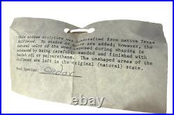 Hand Carved Driftwood Sculpture Bird on Steel Legs by James P. Morton