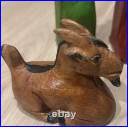 Hand Carved Folk Art Nativity! Signed By Artist Adrian McLean! Beautiful