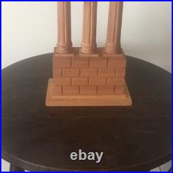 Hand Carved Mahogany Wood Roman Ruins Grand Tour Style