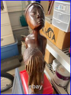 Hand-Carved Ornate Sculpture Mother and Child by Tony Jimenez Pick Up in AZ