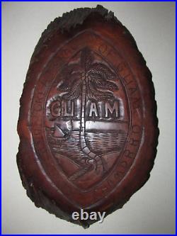 Hand Carved Seal of Guam by Chamorro Sculptor