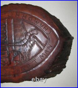 Hand Carved Seal of Guam by Chamorro Sculptor