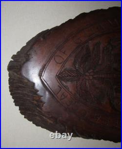 Hand Carved Seal of Guam by Chamorro Sculptor