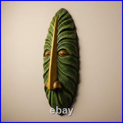 Hand Carved Sri Lankan Wooden Mask 15 Kaduru Wood Nature Wall Art