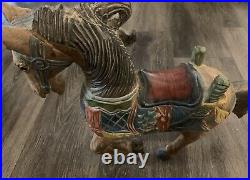 Hand Carved Wod Horse Statue Sculpture Wood Carving