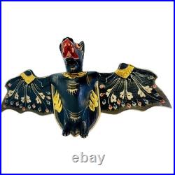 Hand Carved Wood Balinese Flying Bat Mobile Spirit Chaser (20 inch)