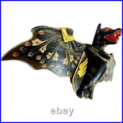 Hand Carved Wood Balinese Flying Bat Mobile Spirit Chaser (20 inch)