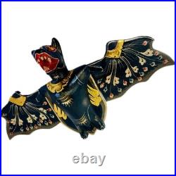 Hand Carved Wood Balinese Flying Bat Mobile Spirit Chaser (20 inch)