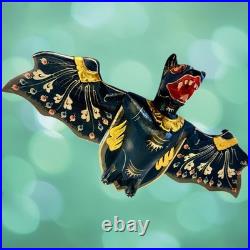 Hand Carved Wood Balinese Flying Bat Mobile Spirit Chaser (20 inch)