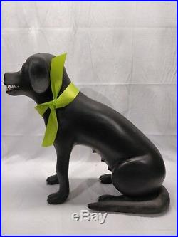 Hand Carved Wood Black Dog 19 Art Funny Scary Unique Sculpture
