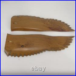 Hand Carved Wood Canada Goose Bird Sculpture Large Brown Black Wall Folk Art